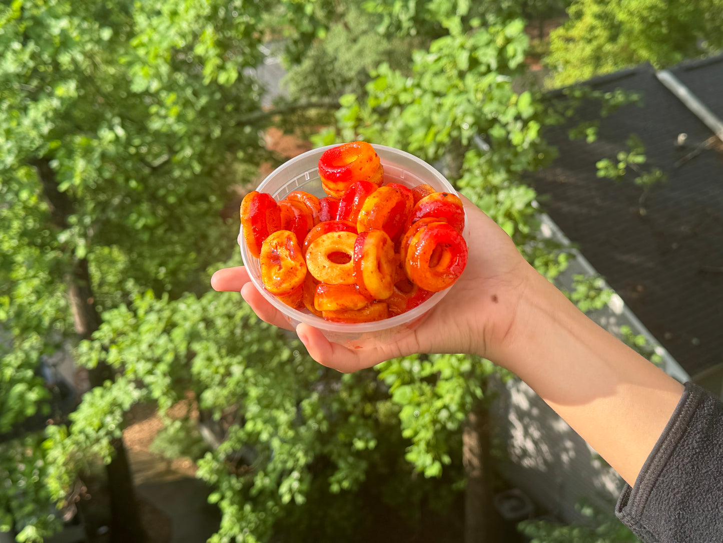 8oz Chamoy Peach Rings