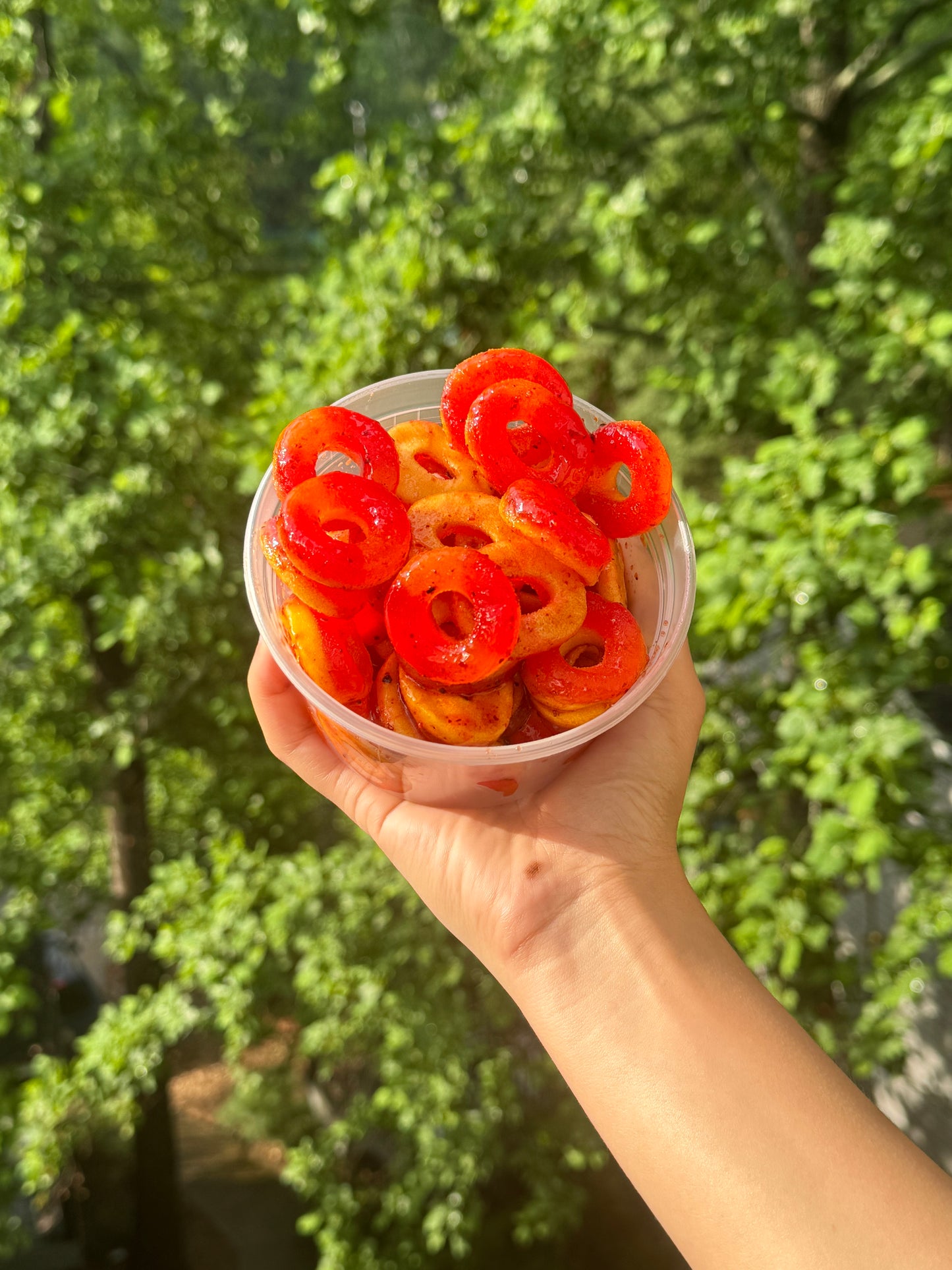 12oz Chamoy Peach Rings